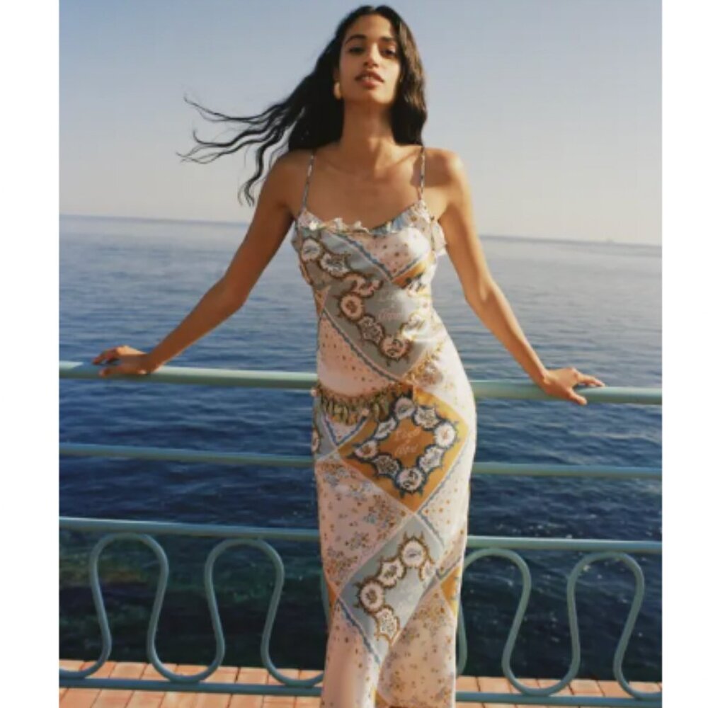 NWOT Reformation Aribella Silk Dress in XS